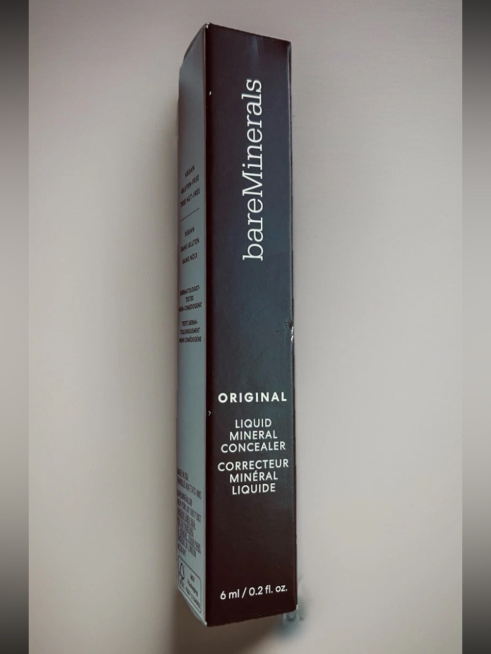 NIB bareMinerals Liquid Concealer Original Shade Dark 5W Ebony Skin Mineral 2033